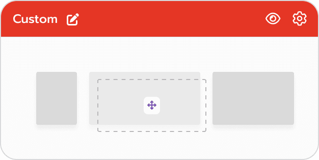 ลาก-วางส่วนประกอบเว็บไซต์