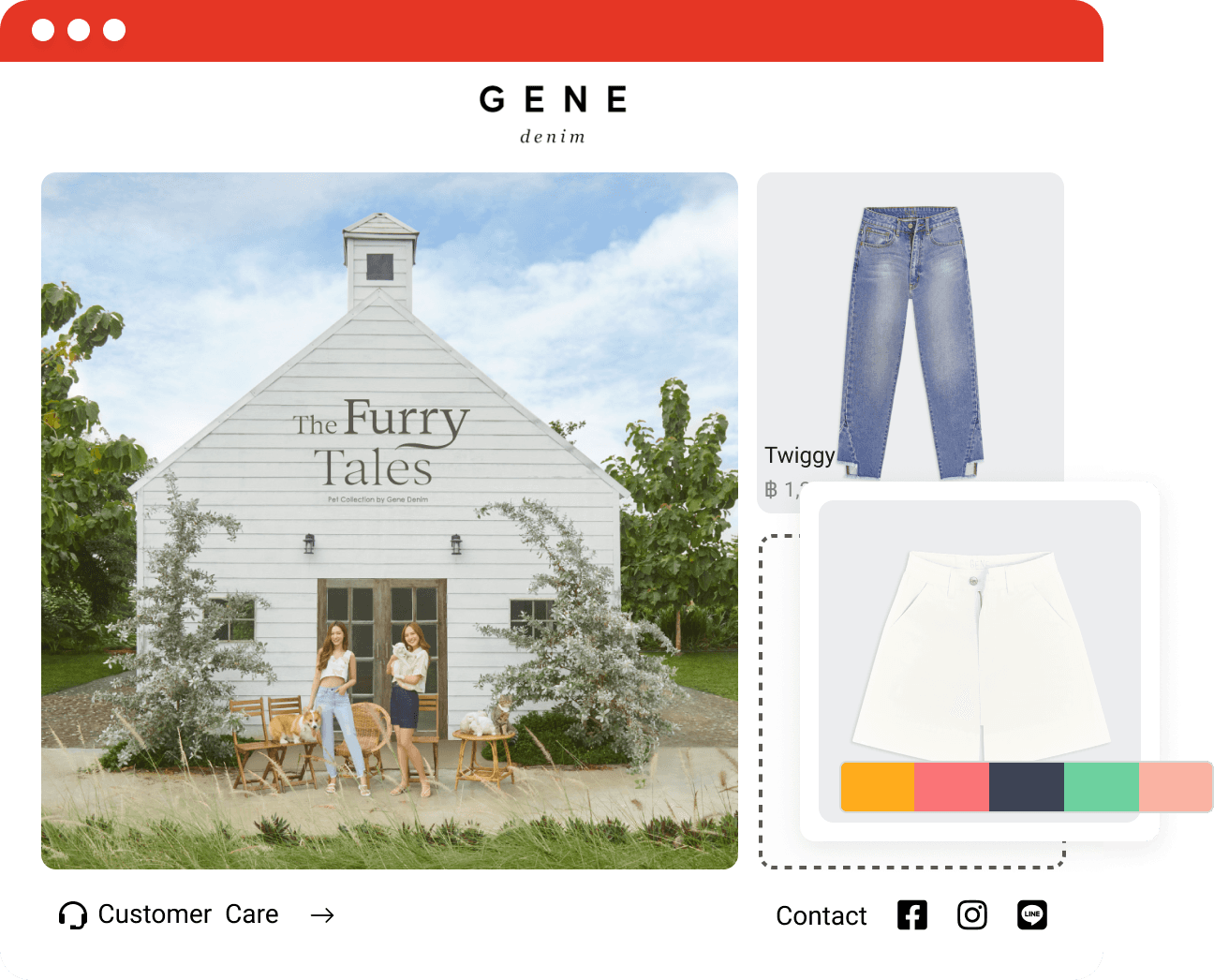 ตัวอย่างหน้าร้านค้าออนไลน์ KetShopWeb